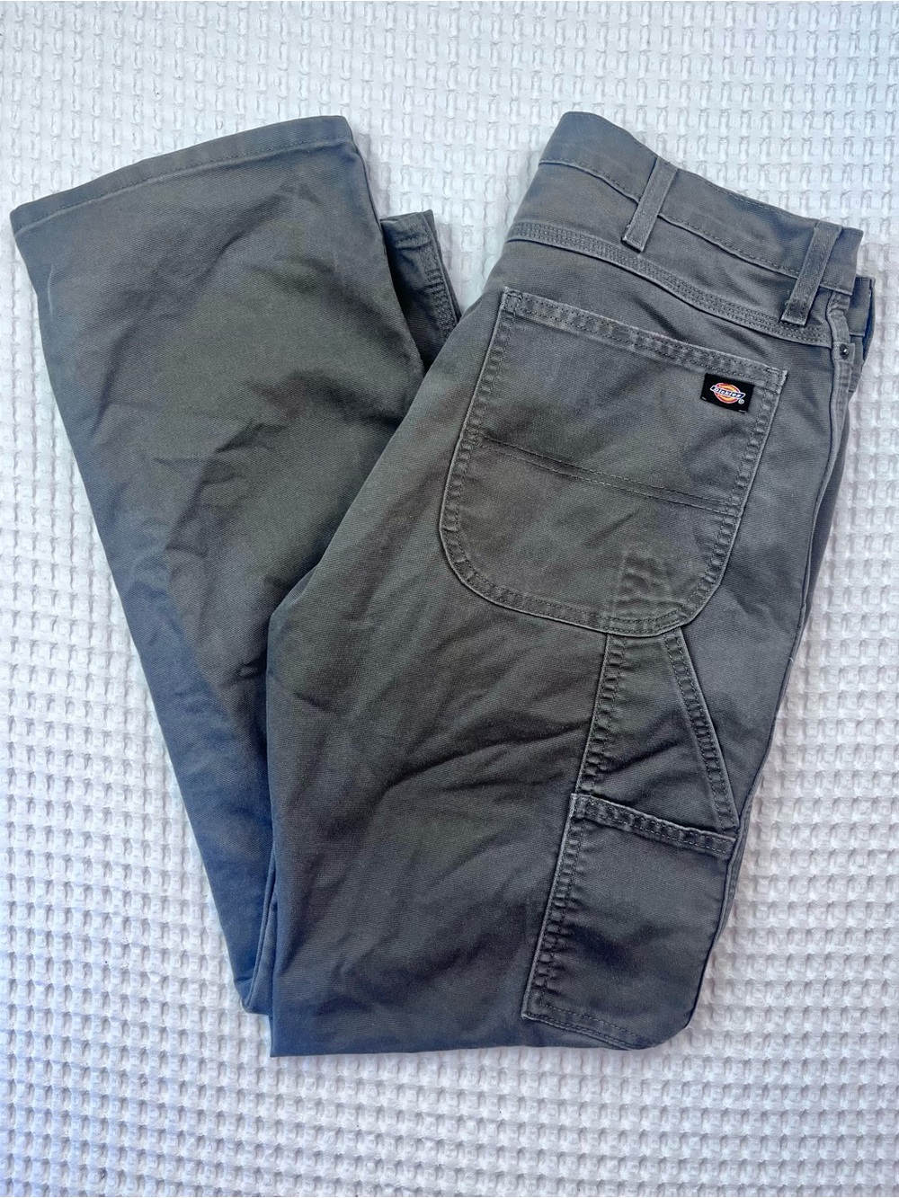Dickies FLEX Gray Carpenter Work Pants Utility Jeans 36x32 Regular